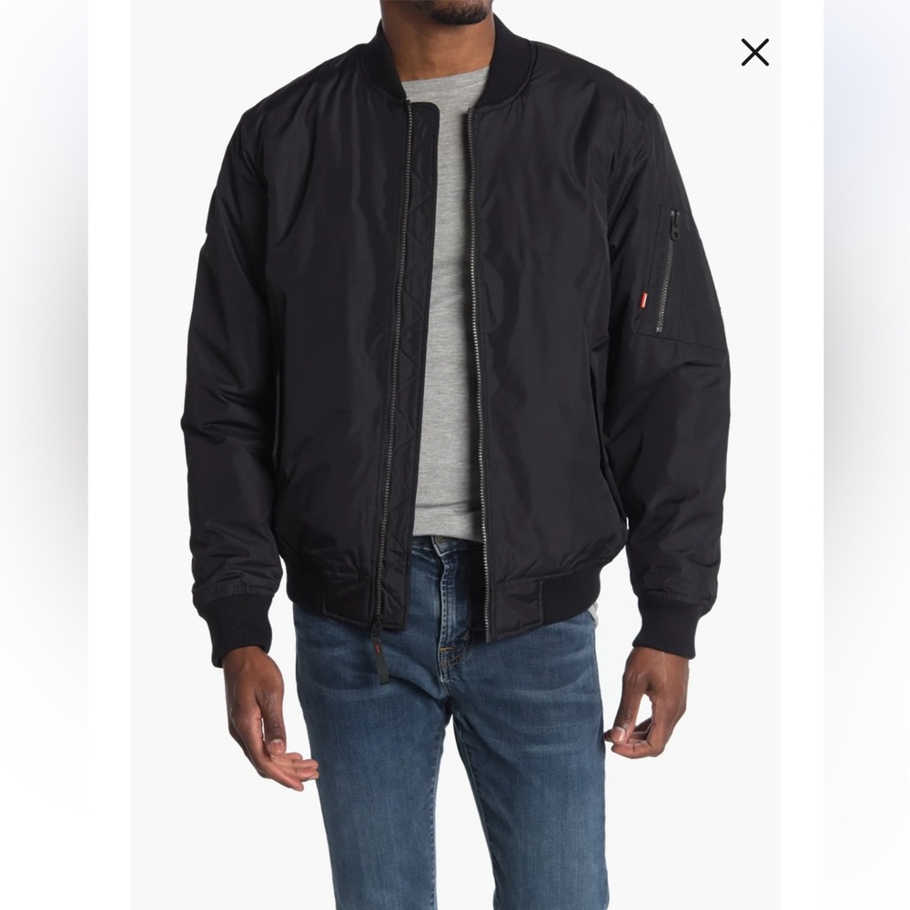 HAWKE & CO Zip Bomber Jacket In Hawke Navy Men’s Size Medium